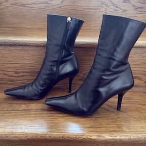 GUCCI RODIN MADE IN ITALY GENUINE BLACK LEATHER SHORT BOOTS sz 8.5